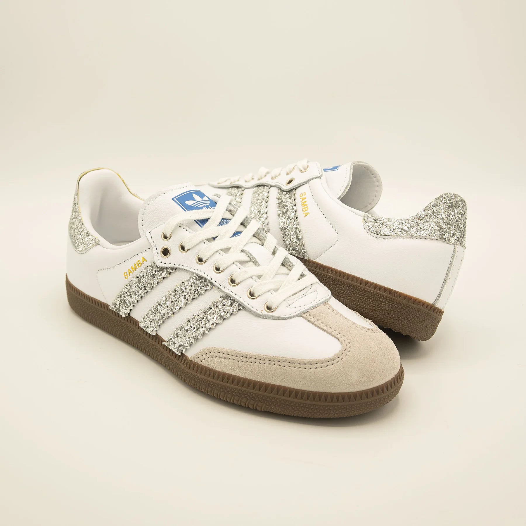 Adidas Samba Beige / Glitzer